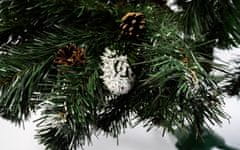 Aga Božično drevo Aga 220 cm z borovimi storži