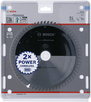 BOSCH ŽAGA STANDARDNA ALUMINIJASTA 216x30x64 Z AKUMULATORJEM