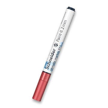 Schneider Kovinski marker Paint-It 011 - rdeč