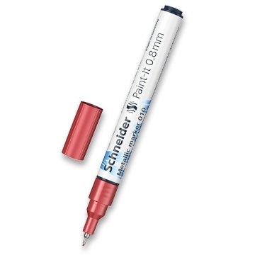Schneider Kovinski marker Paint-It 010 - rdeč
