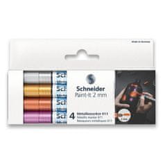 Schneider Kovinski marker Paint-It 011 set V1, 4 barve