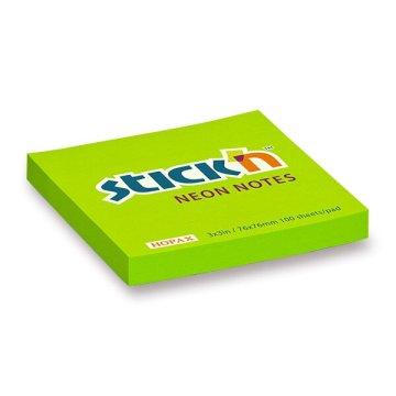 Stick'n Notes 76 × 76 mm, 100 listov - zeleni
