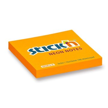 Stick'n Notes 76 × 76 mm, 100 listov - oranžna
