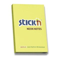 Stick'n Notes Neon 76 × 51 mm, 100 listov - rumena