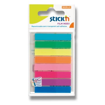 Stick´n Clearnote lepilni trakovi - trakovi 45 x 8 mm, 8 barv