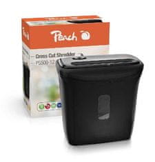 Peach Uničevalnik s križnim rezom PS500-12, P-4, 6 listov, križni rez, 12 l