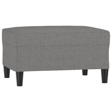 Vidaxl Stolček za noge temno siv 70x55x41 cm blago