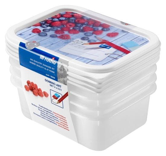 eoshop DOMINO komplet kozarcev za zamrzovanje 4 x 0,5 L