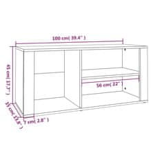 Vidaxl Omarica za čevlje bela 100x35x45 cm inženirski les