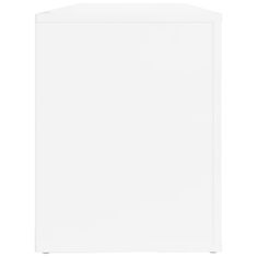 Vidaxl Omarica za čevlje visok sijaj bela 100x35x45 cm inženirski les