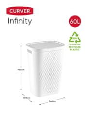 Curver Koš za perilo Infinity recycled 60l, zelen