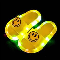Sofistar Otroški natikači z LED lučkami, rumena, 29