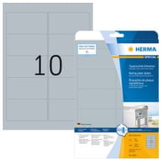 Herma Superprint Special etikete, 96 x 50,8 mm, 25/1, srebrne