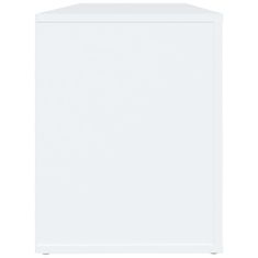 Vidaxl Omarica za čevlje bela 100x35x45 cm inženirski les