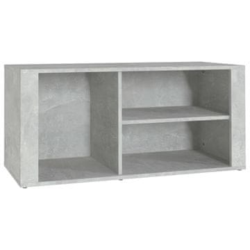 Vidaxl Omarica za čevlje betonsko siva 100x35x45 cm inženirski les