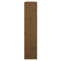 Vidaxl Pokrov za radiator medeno rjav 79,5x19x84 cm trdna borovina