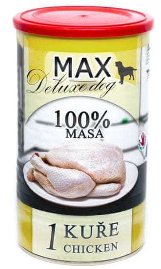 FALCO MAX Deluxe konzerve za odrasle pse, piščanec, 8x 1200 g