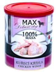 FALCO MAX Deluxe konzerve za odrasle pse, piščančja krilca, 8x 800 g