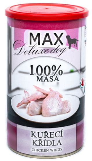FALCO MAX Deluxe konzerve za odrasle pse, piščančja krilca, 8x 1200 g