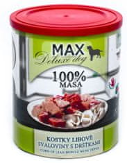 FALCO MAX Deluxe konzerve za pse, s koščki puste govedine in vampi, 8x 800 g