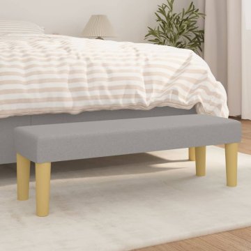 Vidaxl vidaXL Klop, svetlo siva, 100x30x30 cm, oblazinjena s tkanino