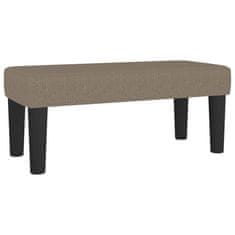 Vidaxl Box spring postelja z vzmetnico taupe 120x200 cm blago
