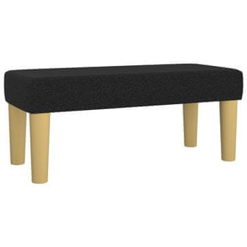 Vidaxl Klop črna 70x30x30 cm blago