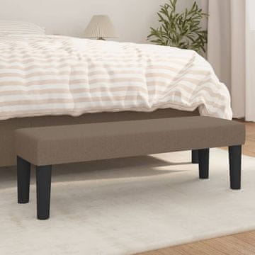 Vidaxl vidaXL Klop, taupe, 100x30x30 cm, oblazinjena s tkanino