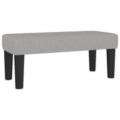 Vidaxl Klop svetlo siva 70x30x30 cm blago