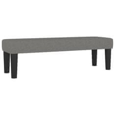 Vidaxl Box spring postelja z vzmetnico temno siva 200x200 cm blago