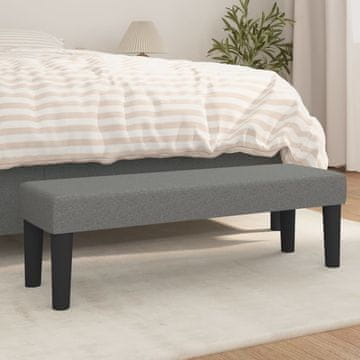Vidaxl vidaXL Klop, temno siva, 100x30x30 cm, oblazinjena s tkanino