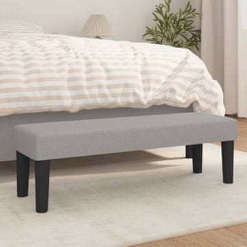 Vidaxl vidaXL Klop, svetlo siva, 100x30x30 cm, oblazinjena s tkanino