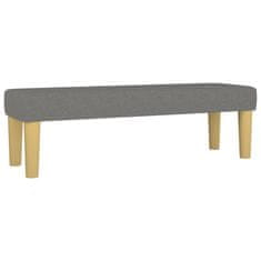 Vidaxl vidaXL Klop, temno siva, 100x30x30 cm, oblazinjena s tkanino