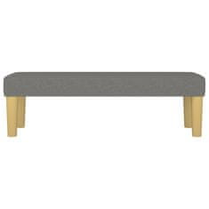 Vidaxl vidaXL Klop, temno siva, 100x30x30 cm, oblazinjena s tkanino