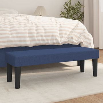 Vidaxl vidaXL Klop, modra, 100x30x30 cm, oblazinjena s tkanino