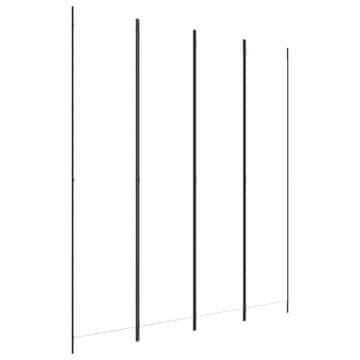 Vidaxl Paravan 4-delni 200x220 cm črno blago