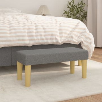 Vidaxl vidaXL Klop, temno siva, 70x30x30 cm, oblazinjena s tkanino