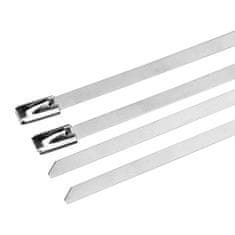 Northix 100x kabelskih vezic, nerjaveče jeklo - 15 cm 