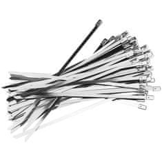 Northix 100x kabelskih vezic, nerjaveče jeklo - 15 cm 