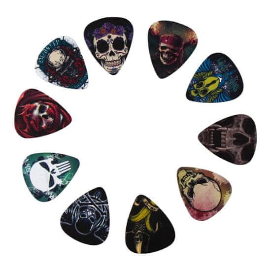 Northix 10 paketov Plectrums, Skulls