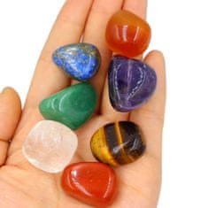 Northix x7 Chakra Stones z vrečko za shranjevanje 