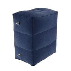 Northix Napihljiv stolček za noge iz PVC-ja, temno modre barve 