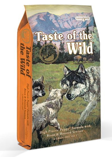 Taste of the Wild hrana za pasje mladiče in mlade pse High Prairie Puppy, 2 kg
