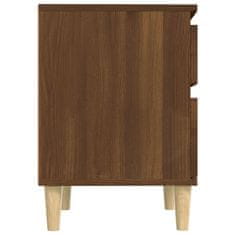 Vidaxl Nočna omarica 2 kosa Rjav hrast 40x35x50 cm
