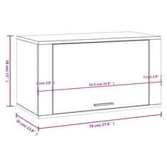 Vidaxl Stenska omarica za čevlje sonoma hrast 70x35x38 cm inžen. les
