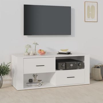 Vidaxl vidaXL TV omarica bela 100x35x40 cm material na osnovi lesa