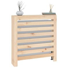 Vidaxl Pokrov za radiator 79,5x19x84 cm trdna borovina