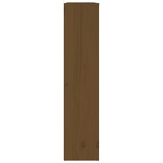 Vidaxl Pokrov za radiator medeno rjav 79,5x19x84 cm trdna borovina