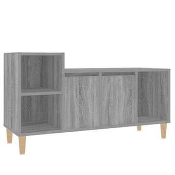 Vidaxl TV omarica siva sonoma 100x35x55 cm inženirski les