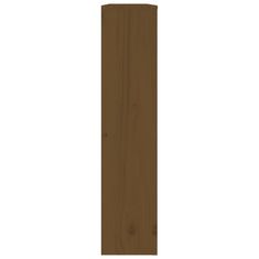 Vidaxl Pokrov za radiator medeno rjav 108,5x19x84 cm trdna borovina